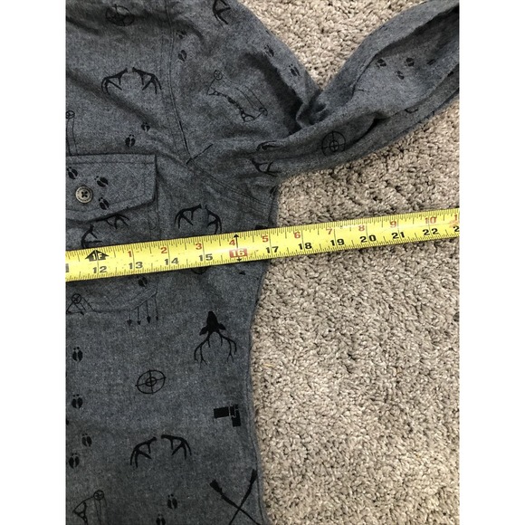 Legendary White Tails Women's Long Sleeve Flannel Tunic Top Gray XS - Picture 14 of 16